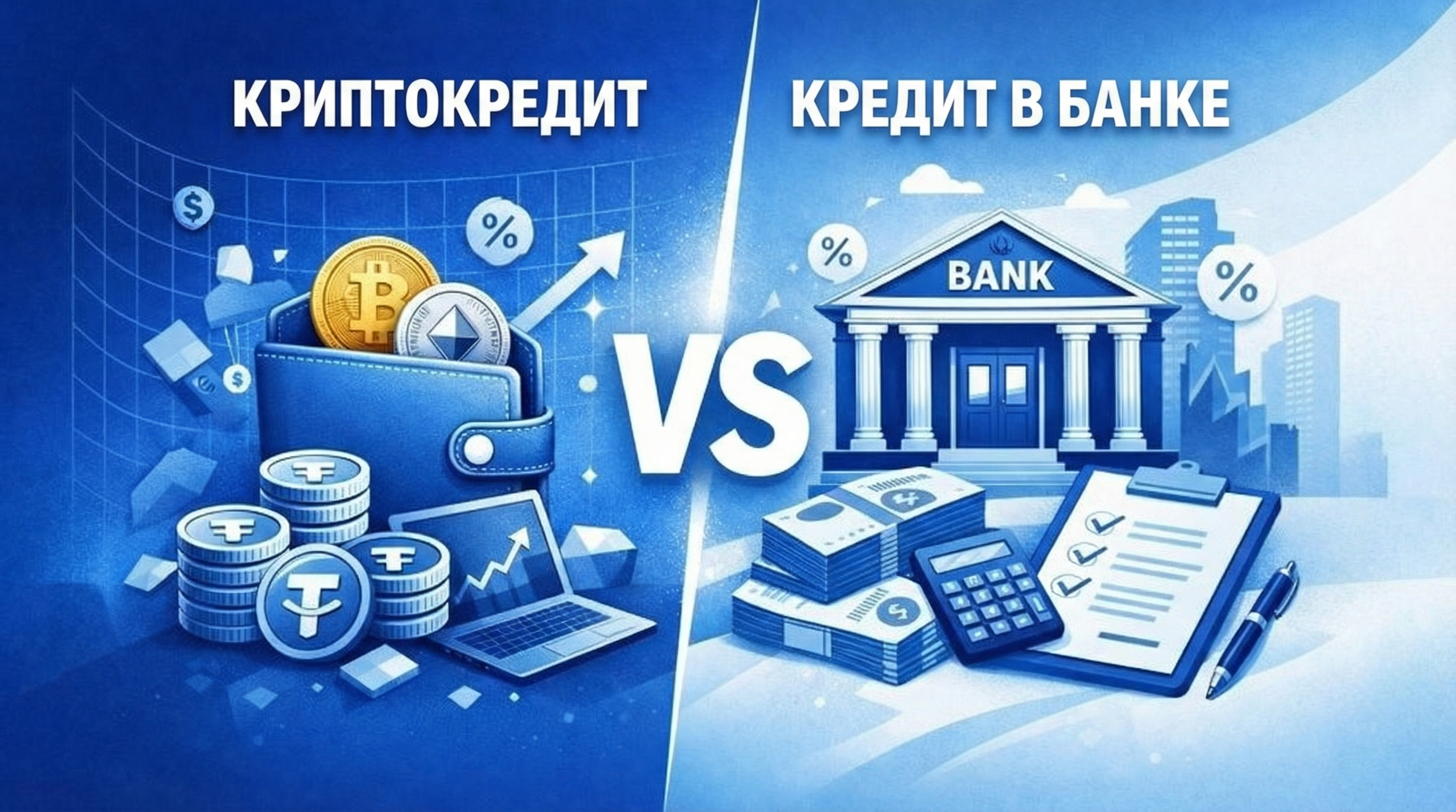 Криптокредит vs кредит в банке: что лучше для заемщика в России